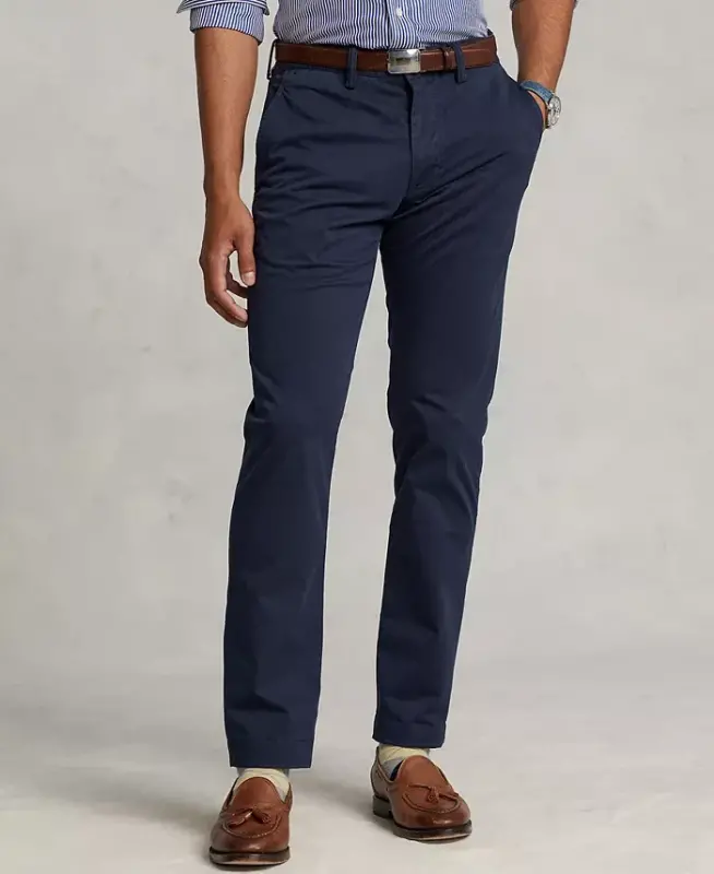 Men's Slim-Fit Stretch Chino Pants-Nautical Ink - POLO RALPH LAUREN