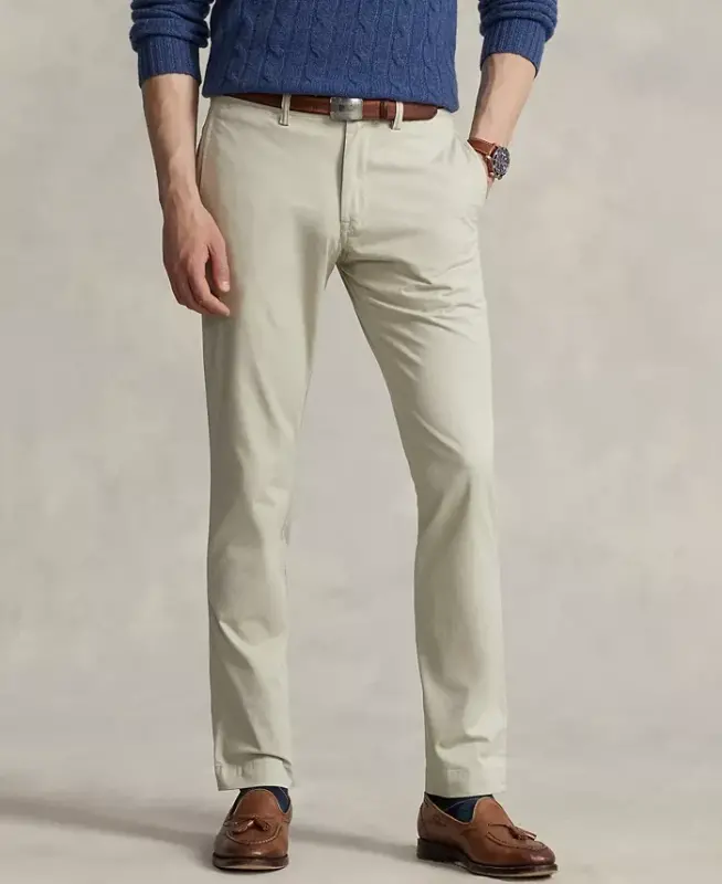 Men's Slim-Fit Stretch Chino Pants-Classic Stone - POLO RALPH LAUREN