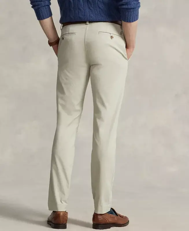 Men's Slim-Fit Stretch Chino Pants-Classic Stone - 3