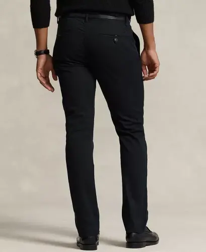 Men's Slim-Fit Stretch Chino Pants-Polo Black - 4