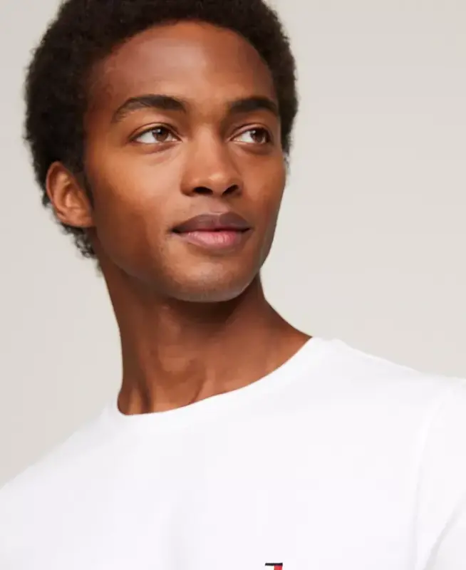 Men's Stretch Cotton Slim-Fit T-Shirt - Bright White - 3