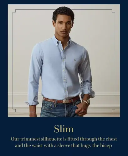 Men's Slim-Fit Stretch Poplin Shirt - 6
