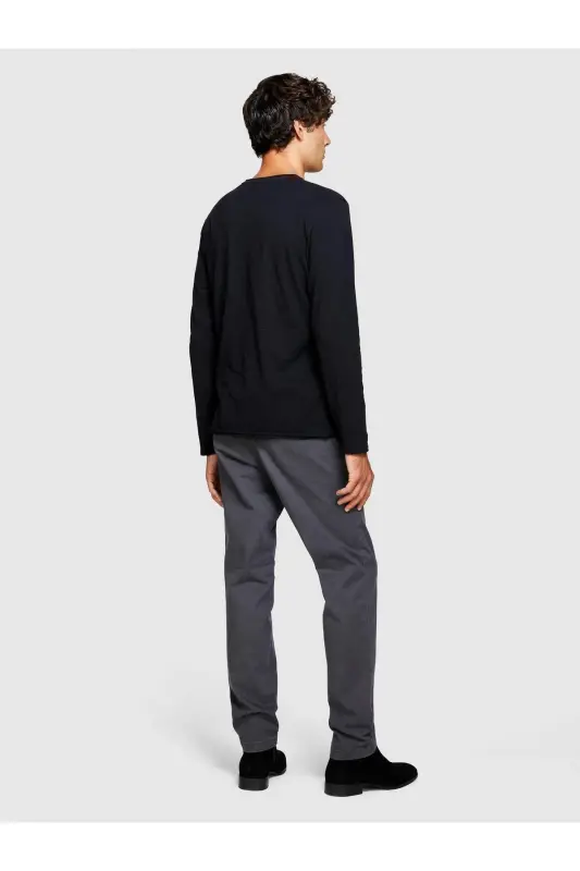 Erkek Slim Fit Vintage Efekt Chino Pantolon 323A4DM6SF02Y-SIS06W-Gri - 2