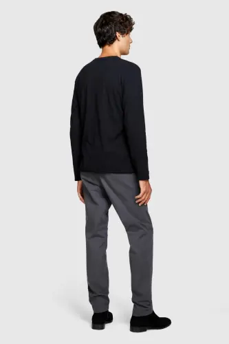 Erkek Slim Fit Vintage Efekt Chino Pantolon 323A4DM6SF02Y-SIS06W-Gri - 7