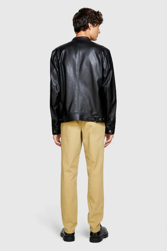 Erkek Slim Fit Vintage Efekt Chino Pantolon 323A4DM6SF02Y-SIS25R-Bej - 7