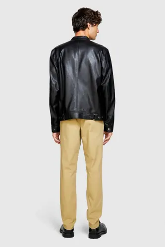 Erkek Slim Fit Vintage Efekt Chino Pantolon 323A4DM6SF02Y-SIS25R-Bej - 7