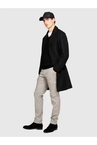 Erkek Slim Fit Vintage Efekt Chino Pantolon 323A4DM6SF02Y-SIS3G6 - Açık Gri - SISLEY (1)