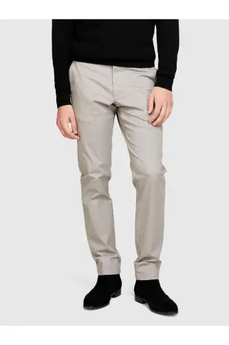 Erkek Slim Fit Vintage Efekt Chino Pantolon 323A4DM6SF02Y-SIS3G6 - Açık Gri - 1