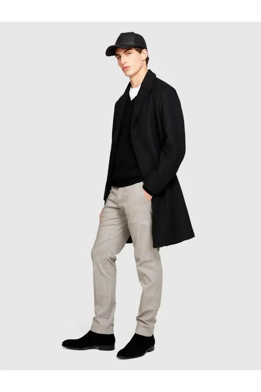 Erkek Slim Fit Vintage Efekt Chino Pantolon 323A4DM6SF02Y-SIS3G6 - Açık Gri - 2