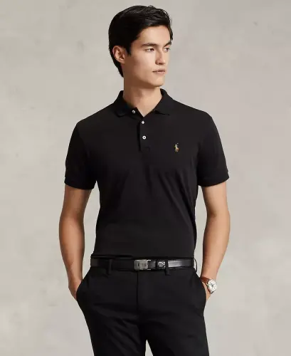 Men’s Slim-Fit Soft Cotton Polo Shirt 