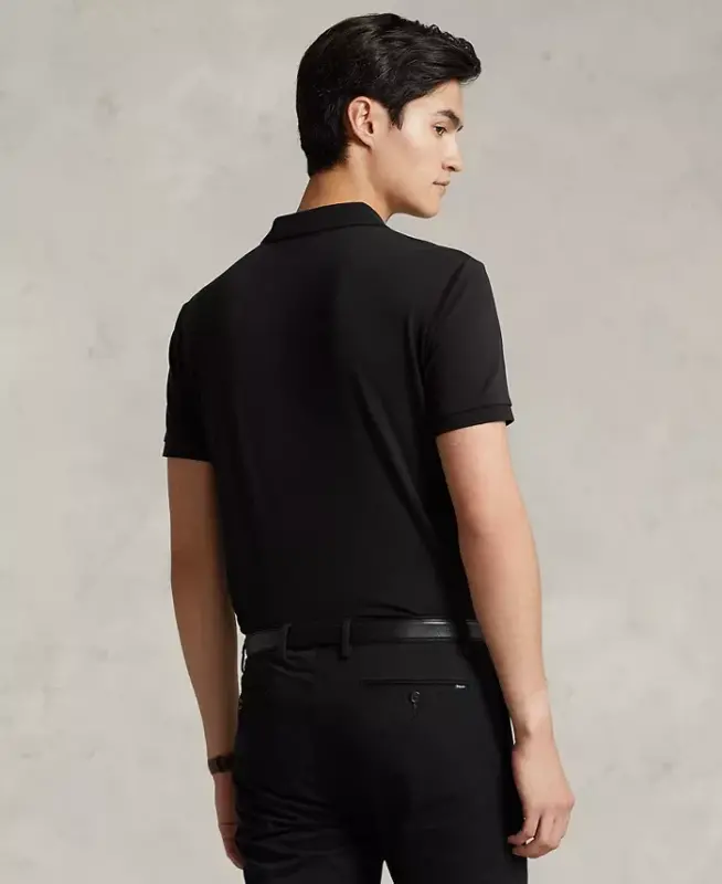 Men’s Slim-Fit Soft Cotton Polo Shirt - 4