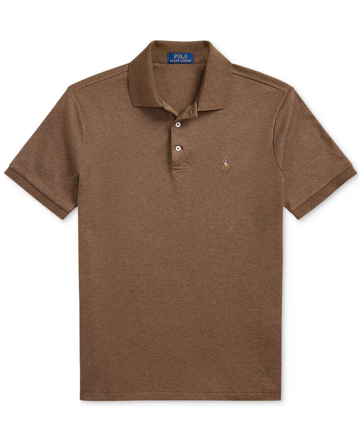 Erkek Slim Fit Yumuşak Pamuklu Polo Gömlek Sedir Heather - 5