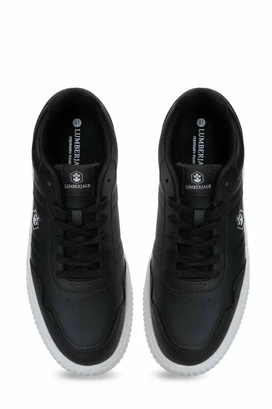 Erkek Sneaker Siyah Beyaz Taban Günlük Rahat Spor Ayakkabı - SİYAH-Beyaz-rs-7 - 5