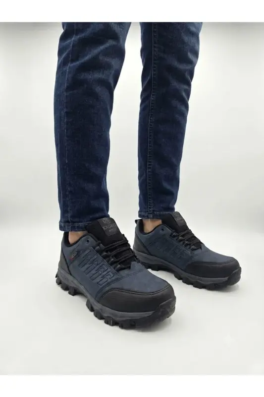 Erkek Soğuğa Dayanıklı Kaymaz Taban Outdoor Ayakkabı - LACİVERT-150 - 1