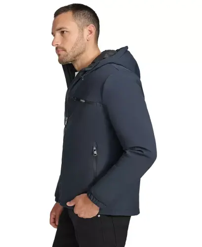 Men's Infinite Stretch Water-Resistant Hooded Jacket - 3