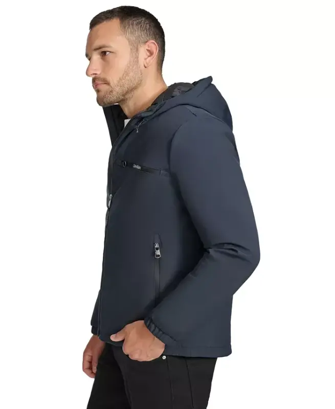 Men's Infinite Stretch Water-Resistant Hooded Jacket - 3
