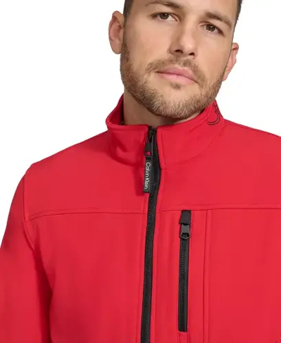 Men's Infinite Stretch Soft Shell Jacket - Deep Red - 4