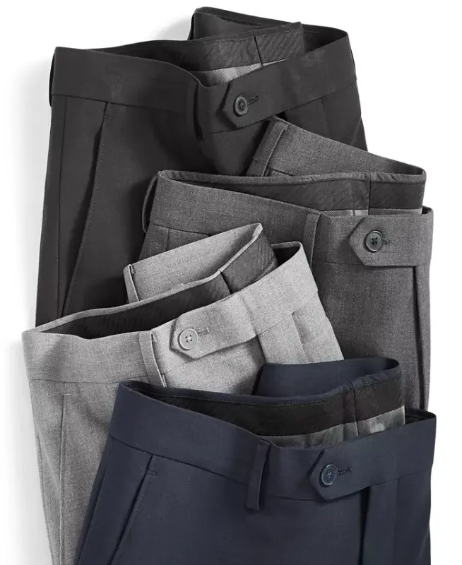 Men's Infinite Stretch Skinny-Fit Dress Pants - Dark Grey - 8