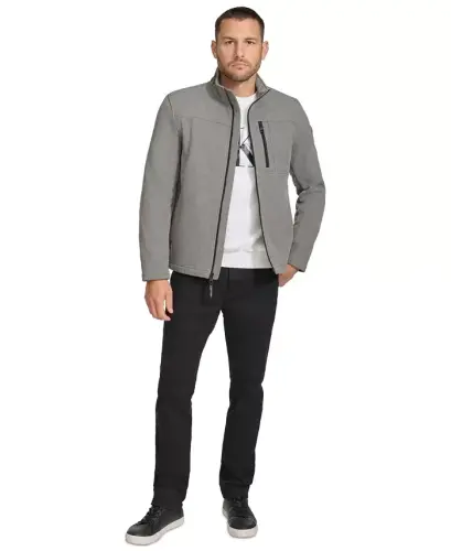 Men's Infinite Stretch Soft Shell Jacket - Light Grey Heather - 5