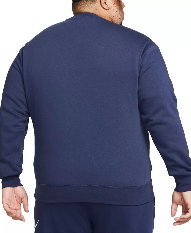 Erkek Spor Kıyafeti Kulüp Polar Grafik Sweatshirt Gece Yarısı Mavisi - 3