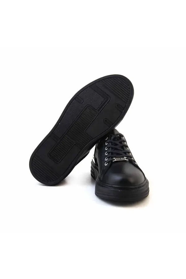 Erkek Spor & Sneaker Ayakkabı 20406-Siyah - 5