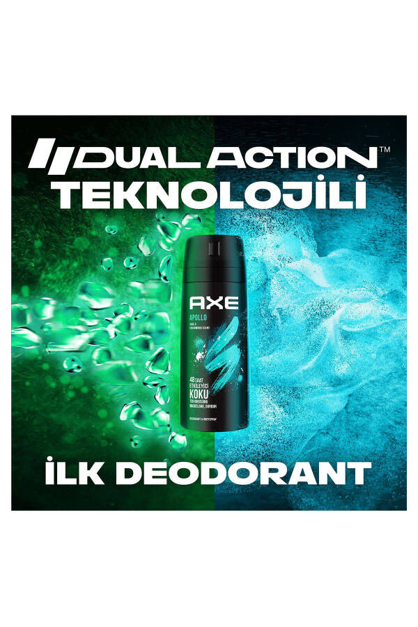 Erkek Sprey Deodorant Apollo 48 Saat Etkileyici Koku Vücut Spreyi 150 ml X3 Adet - 22