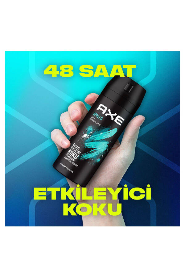 Erkek Sprey Deodorant Apollo 48 Saat Etkileyici Koku Vücut Spreyi 150 ml X3 Adet - 13