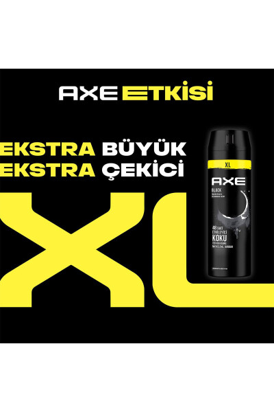 Erkek Sprey Deodorant Black Xl 48 Saat Etkileyici Koku 200 ml X3 Adet - 23