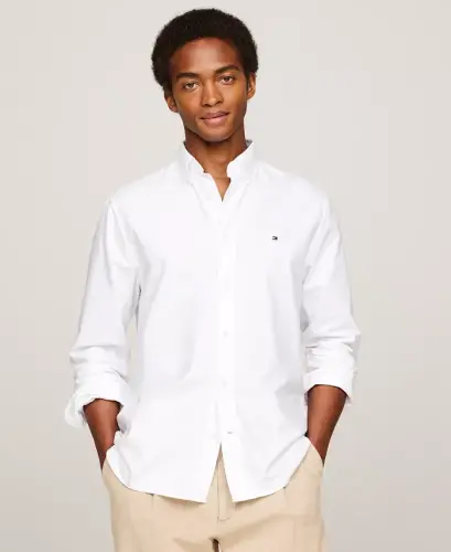 Men's Heritage Regular-Fit Oxford Shirt - Optic White 