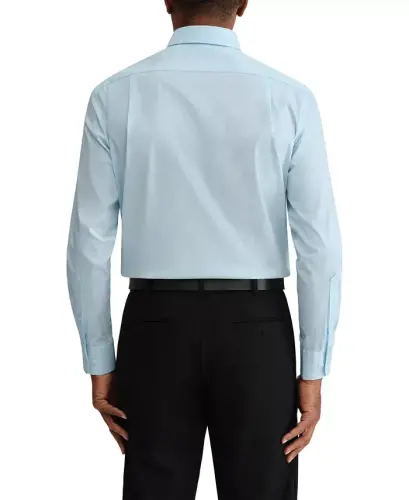 Men's Regular Fit Wrinkle Resistant Stretch Dress Shirt - Mist - 2