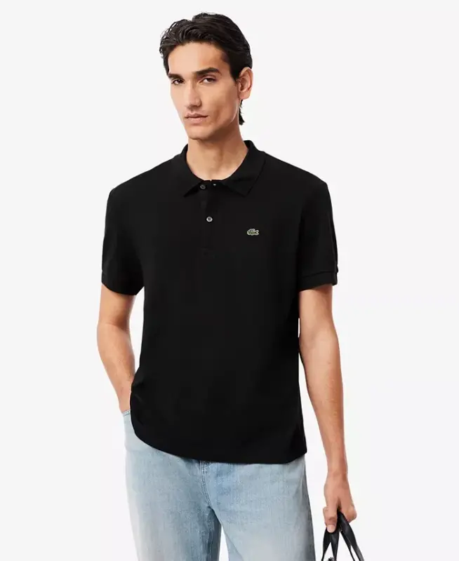 Men’s Regular Fit Soft Touch Short Sleeve Polo - 031 - Black - 1