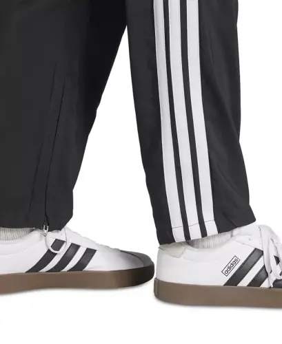 Men's Stanford Essential Three-Stripes Open Hem Track Pants-Blk/white - 4