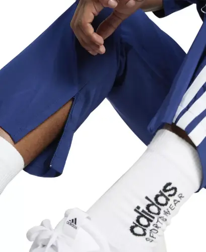 Men's Stanford Essential Three-Stripes Open Hem Track Pants - Dark Blue/wht - 4