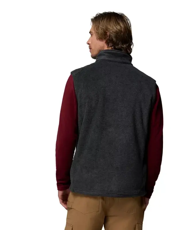 Men's Steens Mountain Fleece Vest - Charcoal Heather - 6