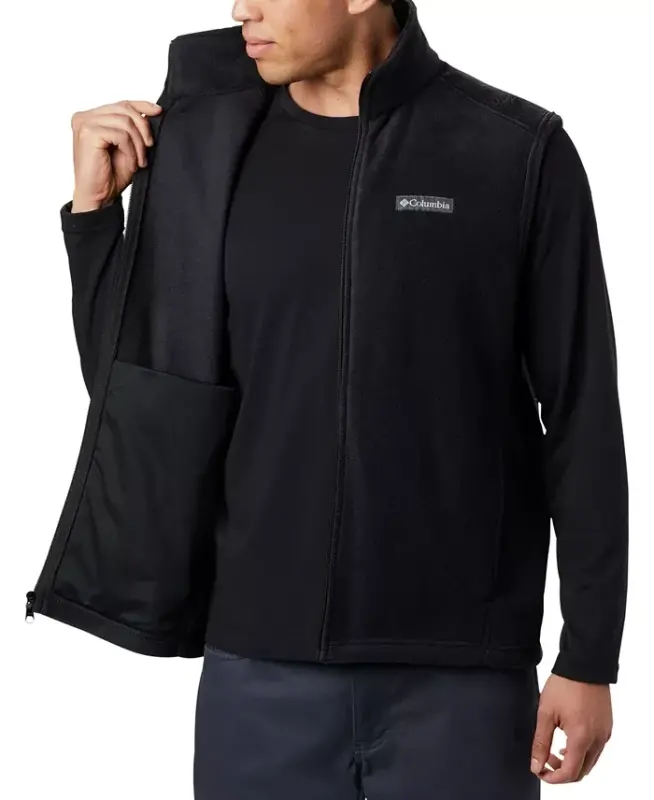 Men's Steens Mountain Fleece Vest - Black - 2