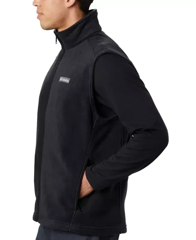 Men's Steens Mountain Fleece Vest - Black - 3
