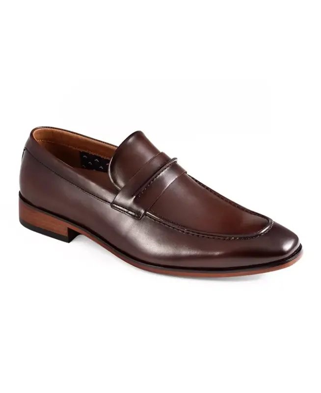 Men's Steran Slip On Dress Loafers - Dark Brown - 1