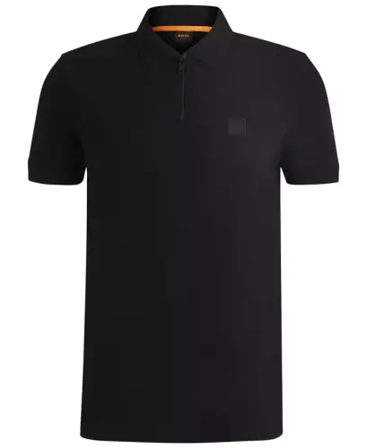 Men's Stretch-Cotton Slim-Fit Polo Shirt - Black - 3