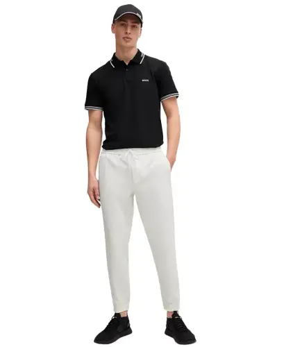 Men's Stretch-Cotton Slim-Fit Paul Polo Shirt - Black - 4
