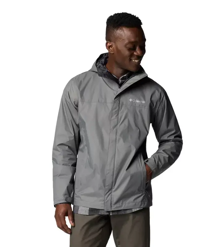 Men's Watertight II Water-Resistant Rain Jacket - City Grey - 1