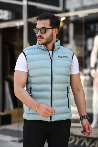 Erkek Su Yeşili Şişme Yelek Iç Astarlı Su Geçirmez-Su Yeşili 