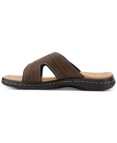 Men's Sunland Slide Sandals - Dark Brown - 4