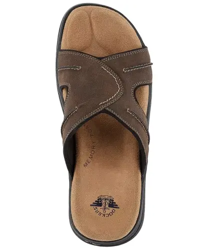 Men's Sunland Slide Sandals - Dark Brown - 5