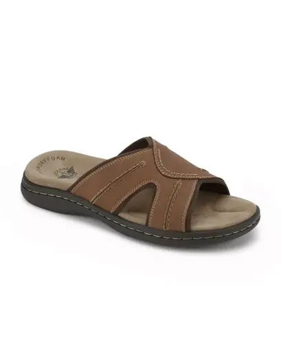 Men's Sunland Slide Sandals-Rust 