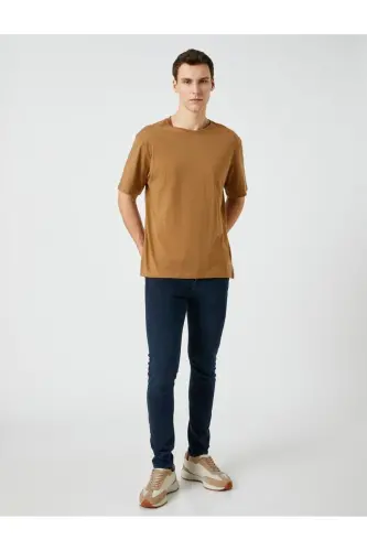 Erkek Super Skinny Jean Pantolon - INDIGO - STONE - 1