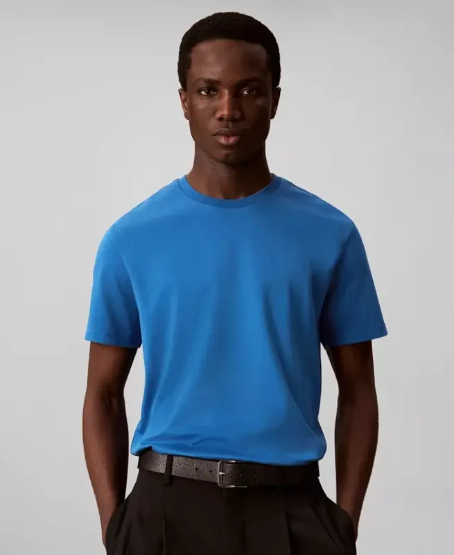 Men's Supima Interlock T-Shirt - Winter Blue - 1