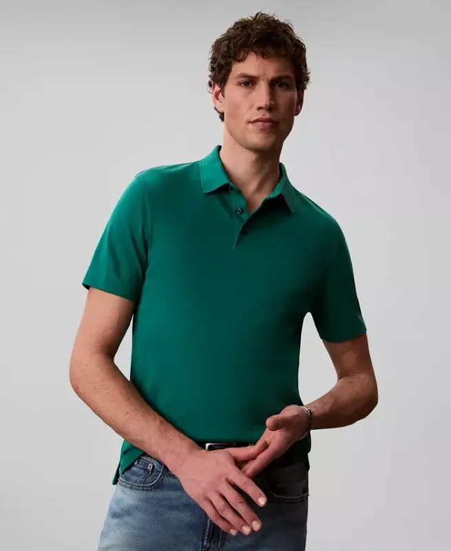 Men's Supima Short-Sleeve Polo Shirt - Enchanted Forest - 3