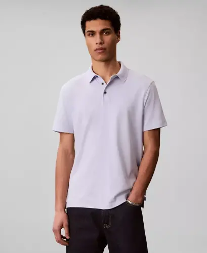 Men's Supima Short-Sleeve Polo Shirt - Heavenly Iris - 2