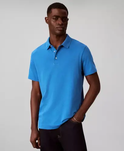 Men's Supima Short-Sleeve Polo Shirt - Grisaille 