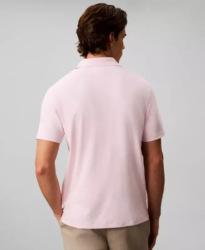 Men's Supima Short-Sleeve Polo Shirt - Pearly Pink - 2